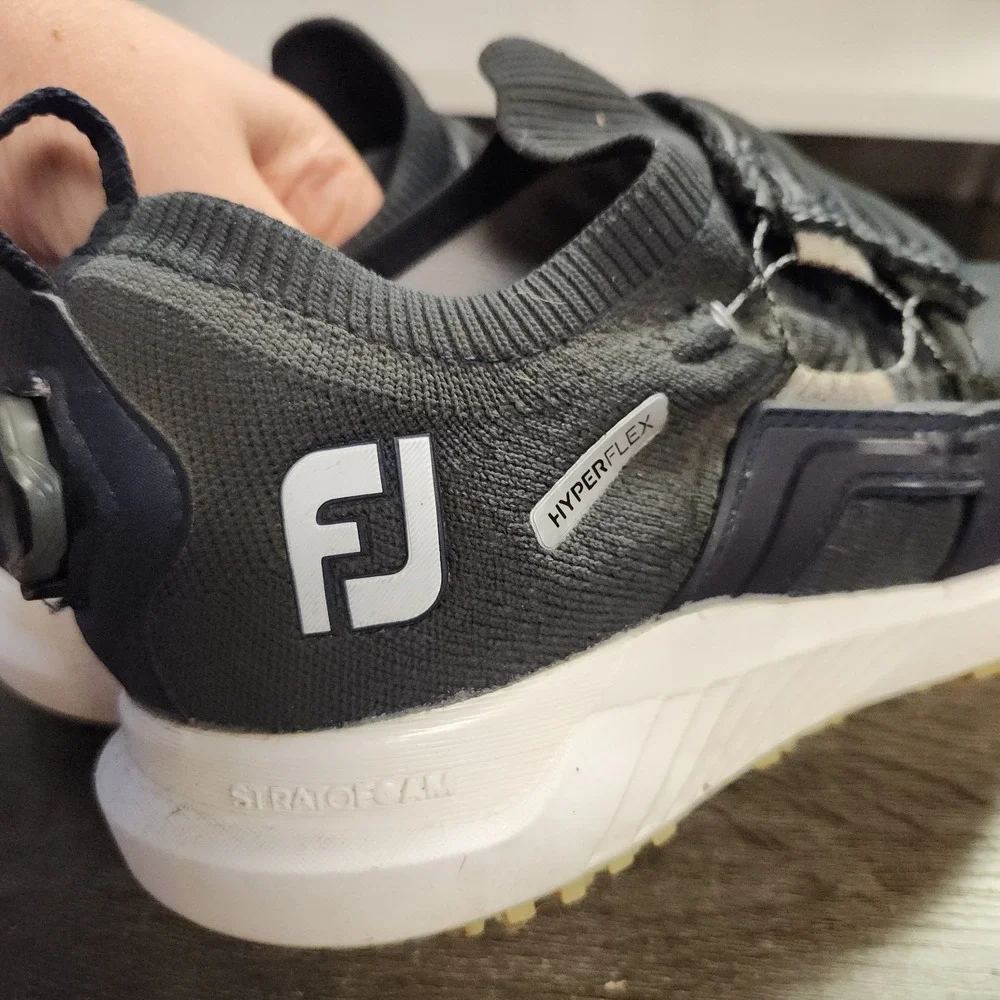 FootJoy HyperFlex Wrapid Golf Shoes Mens 8 XW BOA Spiked Performance Waterproof